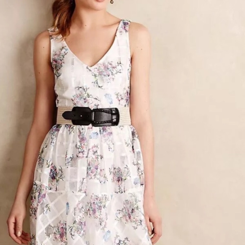 Maeve Window Pane Peone Dress.